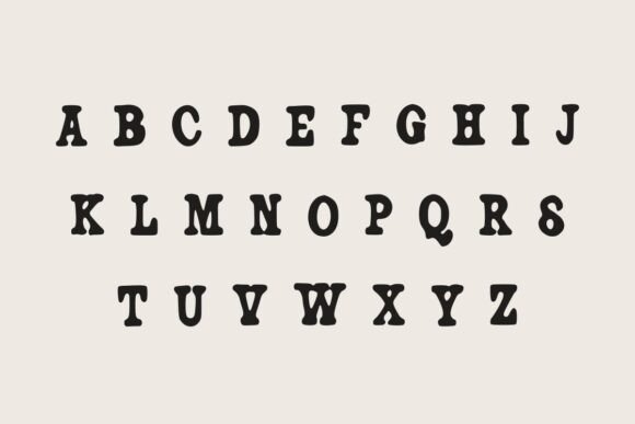 Rustic Scroll Font PNG with transparent background - Preview 3
