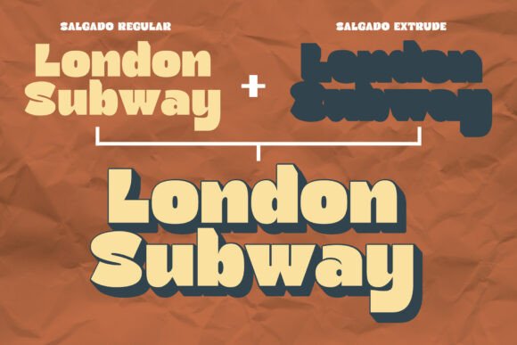 Salgado Font PNG with transparent background - Preview 1