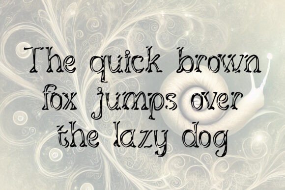 Snail Trail Font PNG with transparent background - Preview 2