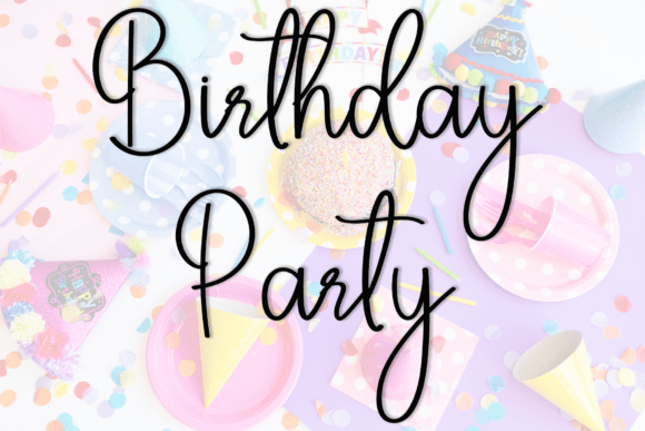Birthday Font - Preview 2