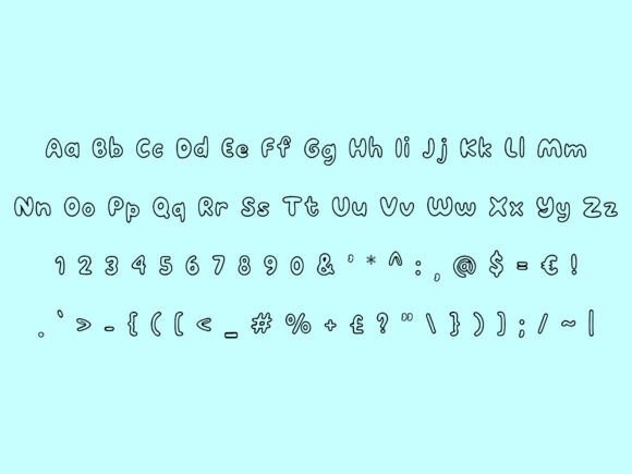 Bubble Doodle Font - Preview 1
