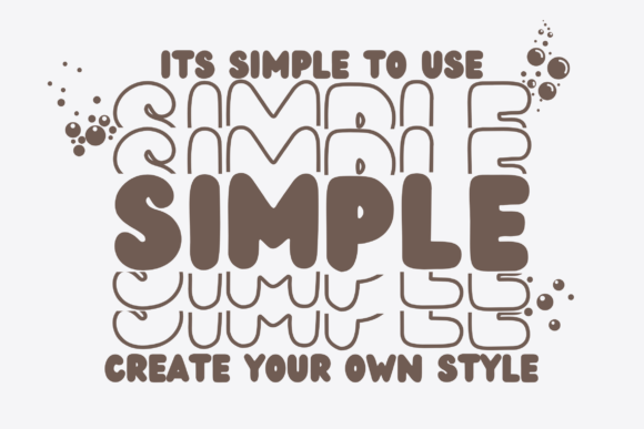 Bubble Stacked Font - Preview 1