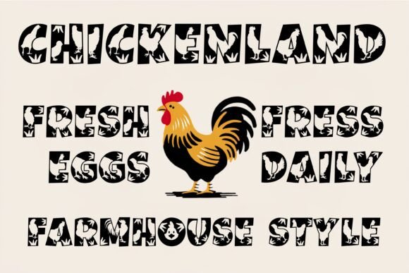 Chickenland Font - Preview 2