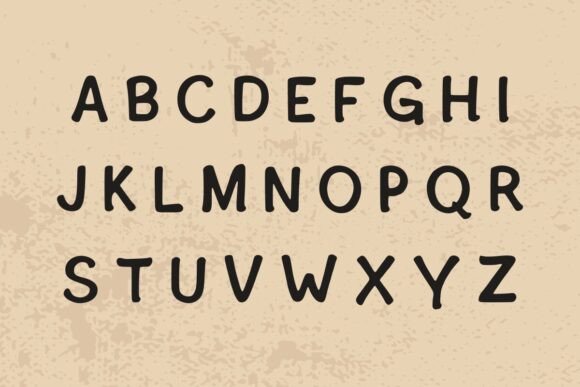 Cozy Hand Font PNG with transparent background - Preview 3