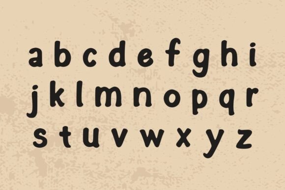 Cozy Hand Font PNG with transparent background - Preview 4