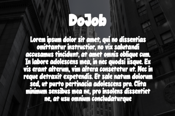 Dojob Font - Preview 2