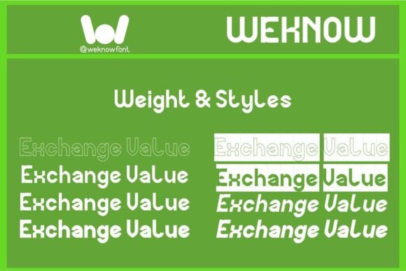 Exchange Value Font - Preview 5