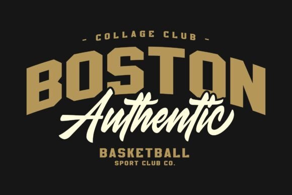 Golden Varsity Font - Preview 1