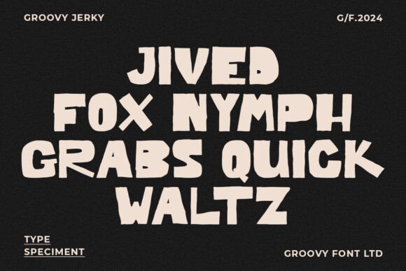 Groovy Jerky Font - Preview 1