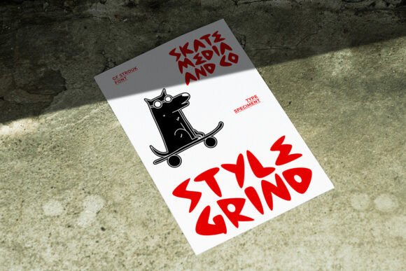 Groovy Strouk Font PNG with transparent background - Preview 2