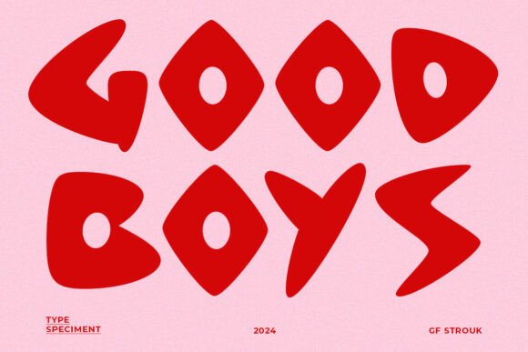 Groovy Strouk Font PNG with transparent background - Preview 4