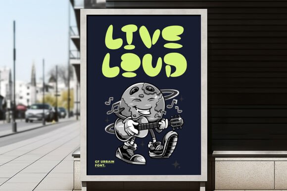 Groovy Urbain Font PNG with transparent background - Preview 3