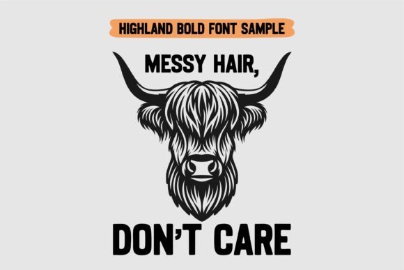 Highland Bundle Font PNG with transparent background - Preview 2