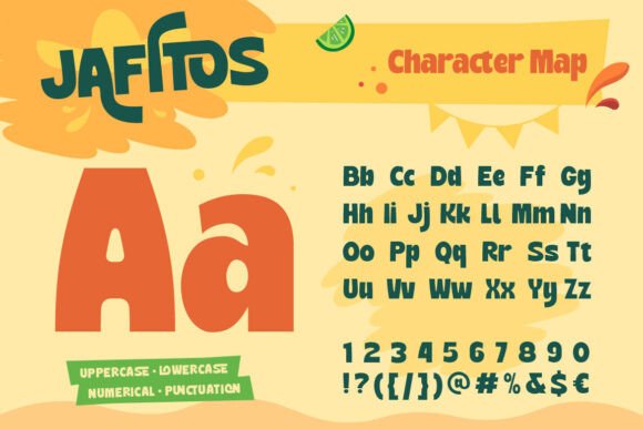 Jafitos Font PNG with transparent background - Preview 1