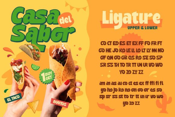 Jafitos Font PNG with transparent background - Preview 4