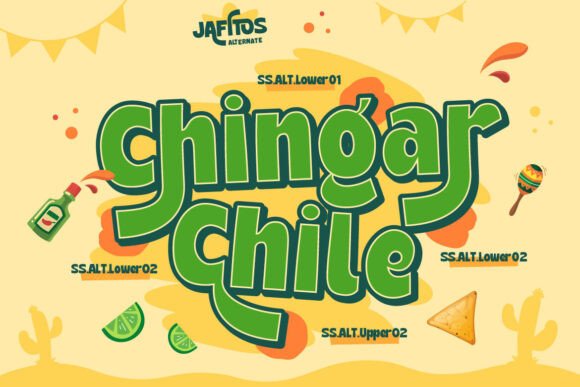 Jafitos Font PNG with transparent background - Preview 6