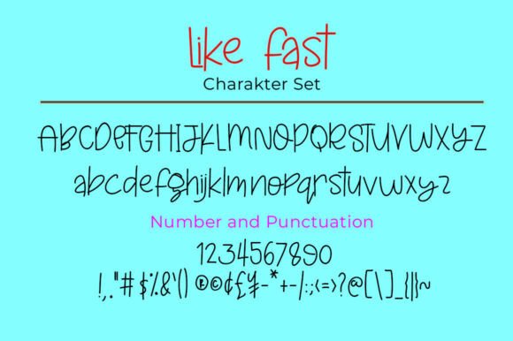 Like Fast Font PNG with transparent background - Preview 3