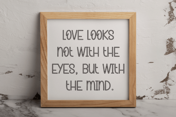 Outline Valentine Font PNG with transparent background - Preview 2