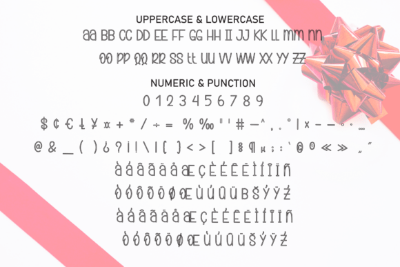 Outline Valentine Font PNG with transparent background - Preview 6