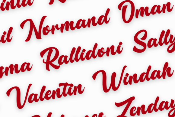 Rallidoni Lettering Font PNG with transparent background - Preview 3
