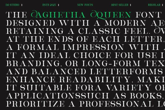 Aghetha Queen Font - Preview 6