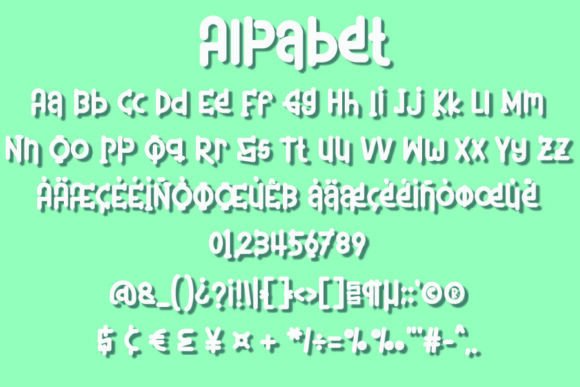 Alpabet Font - Preview 3