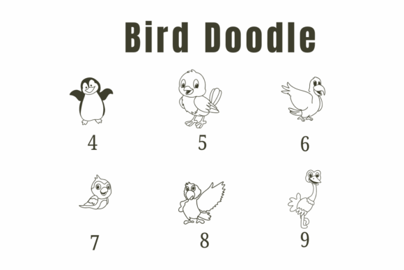 Bird Doodle Font - Preview 3