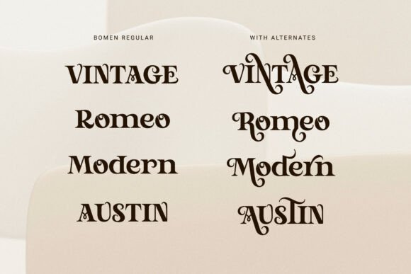 Bomen Font - Preview 1