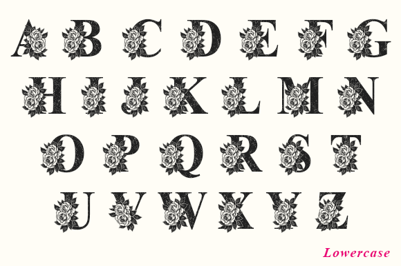 Bunga Valentine Monogram Font - Preview 6