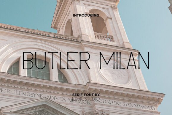Butler Milan Display Font By EdricStudio