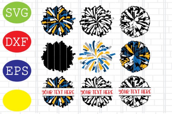 Cheerleading Pom Poms Svg