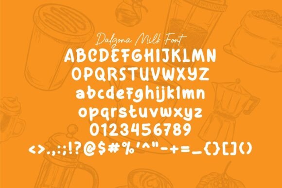 Dalgona Milk Font - Preview 5