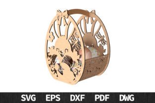 Easter Basket Bundle SVG Laser Cut · Creative Fabrica