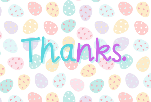 Easter Days Font PNG with transparent background - Preview 4