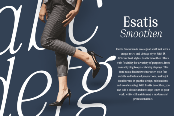 Esatis Smoothen Font - Preview 3