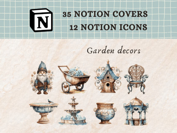 Garden Decors Notion Icons