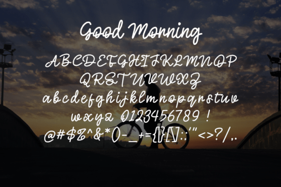 Good Morning Font - Preview 1