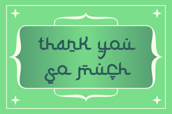 Khusnul Font PNG with transparent background - Preview 3