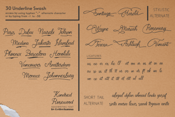 Kindred Rosewood Font - Preview 4