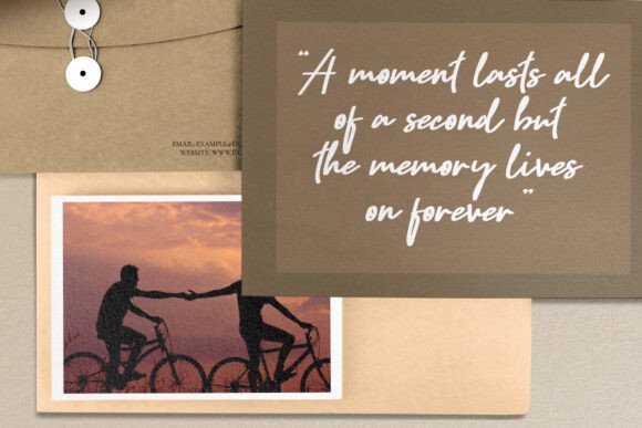Memory Going Font PNG with transparent background - Preview 5