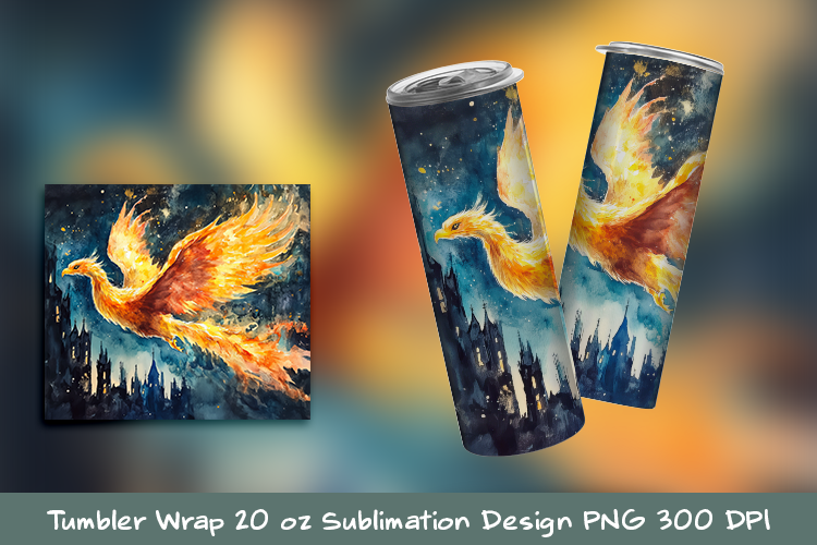 Watercolor Phoenix Sublimattion Graphic by PIN Crafter · Creative Fabrica