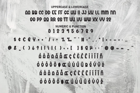 Brush Texture Font - Preview 6