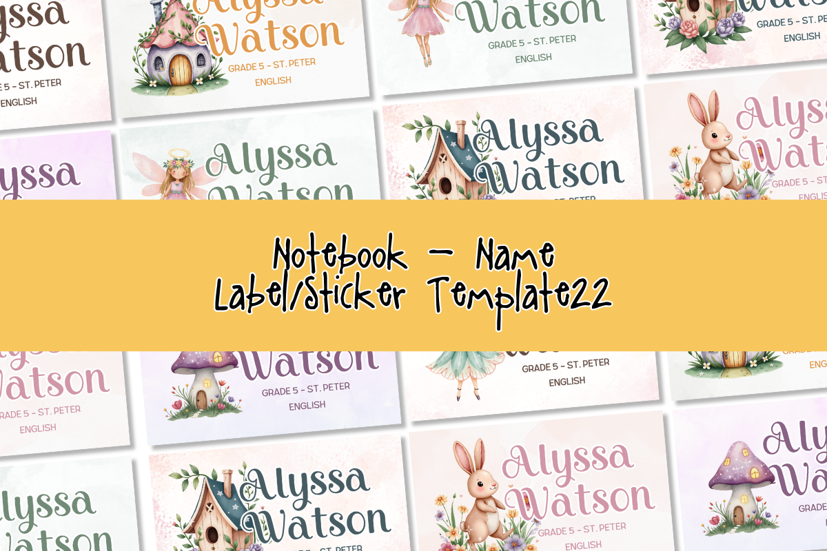 Canva Template Name Label 22