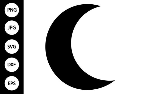 Crescent Moon SVG
