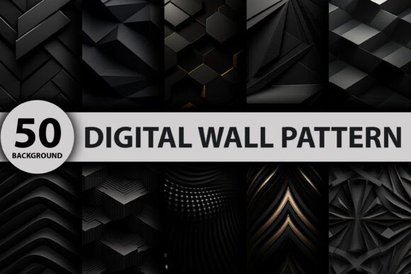 Dark Wall Pattern Background Gráfico Planos de Fundo Por Motin