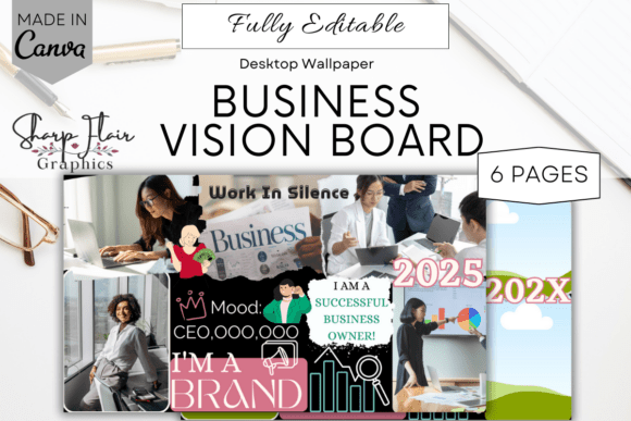 Editable Business Vision Board | Canva