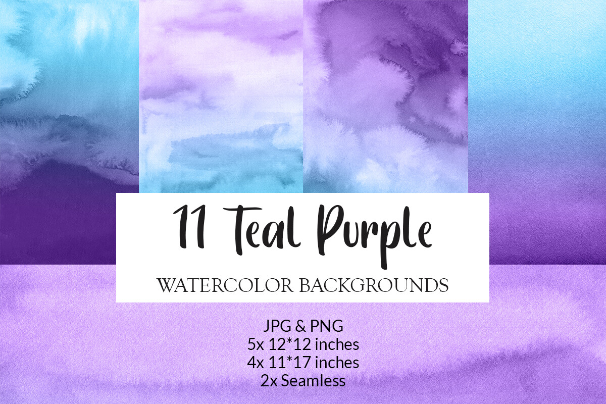 Purple Teal Gradient Ombre Texture Paper