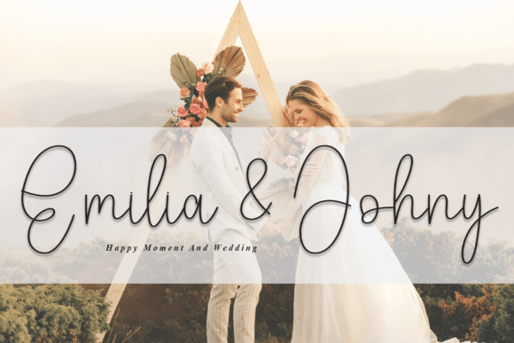 Romance Overthink Font PNG with transparent background - Preview 1