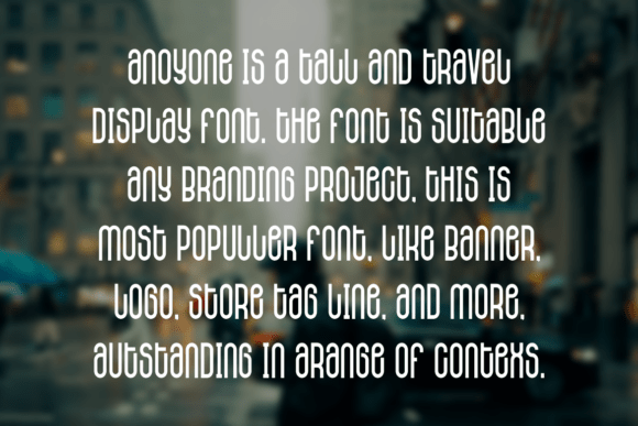 Anoyone Font - Preview 3