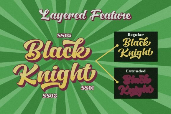 Black Knight Font - Preview 6